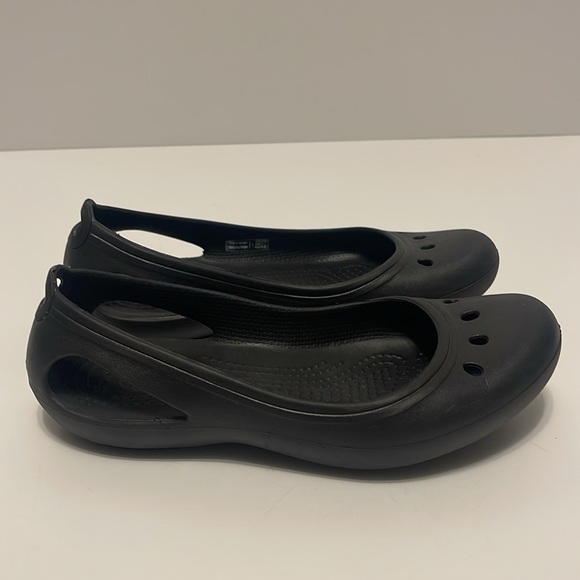 Crocs Kadee Ballet Flats Women’s 6 Black Slip Resistant Slip On Casual Shoes - Picture 5 of 9